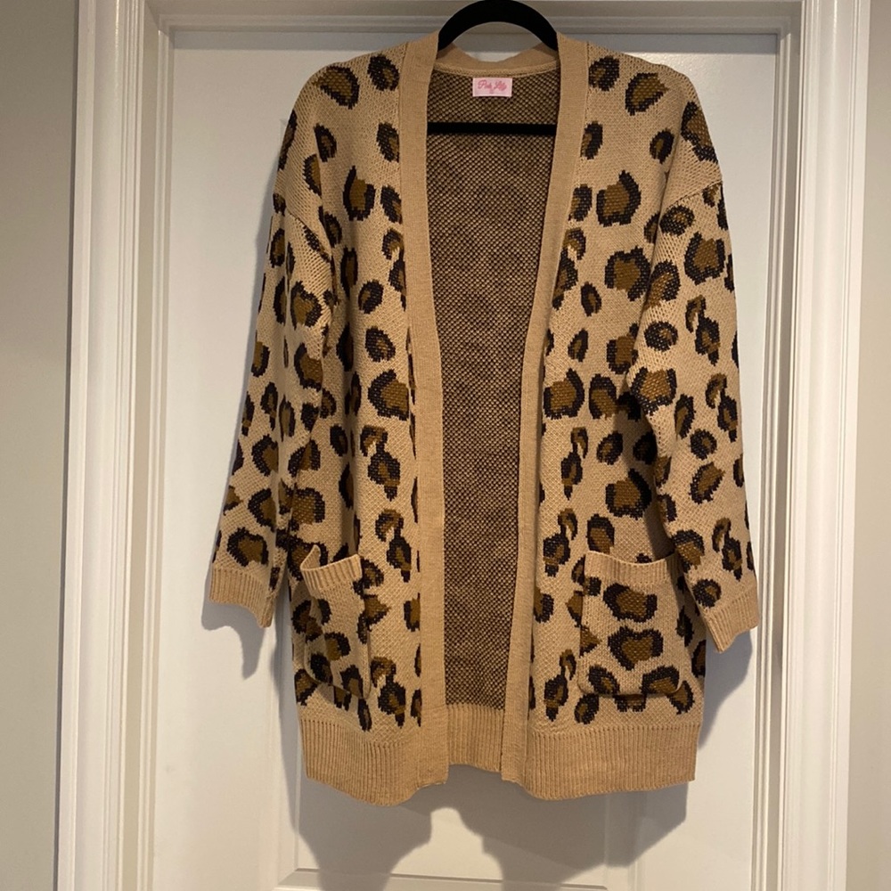 Leopard print cardigan